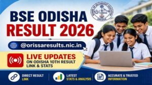 Odisha 10th Result 2026 declared check BSE Odisha matric scores online