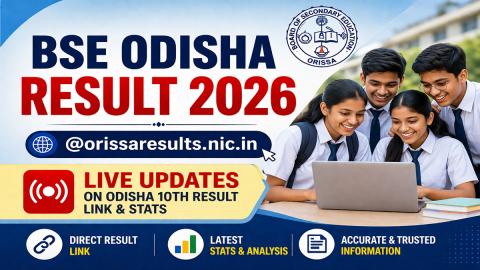 Odisha 10th Result 2026 declared check BSE Odisha matric scores online