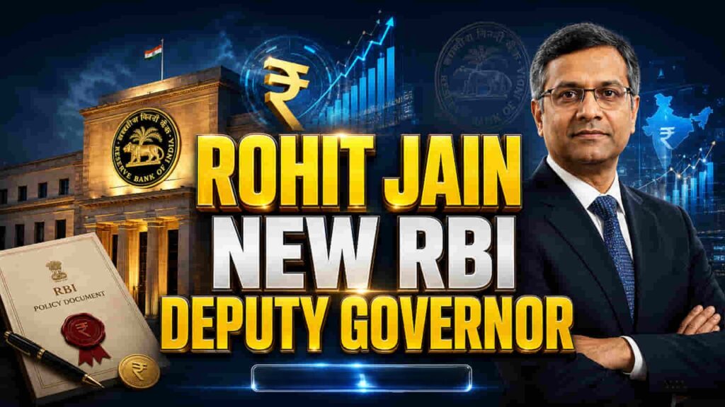 Rohit Jain appointed as RBI Deputy Governor 2026 official announcement India
