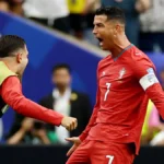 Cristiano Ronaldo celebrating goal Portugal v Uzbekistan FIFA World Cup 2026 Group K